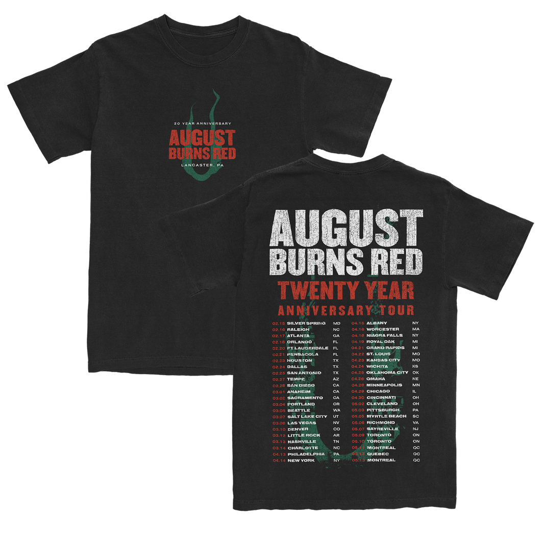 August Burns Red 20 Year Anniversary Tour T-Shirt
