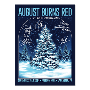 Christmas Burns Red 2024 Signed Posters LIMITED