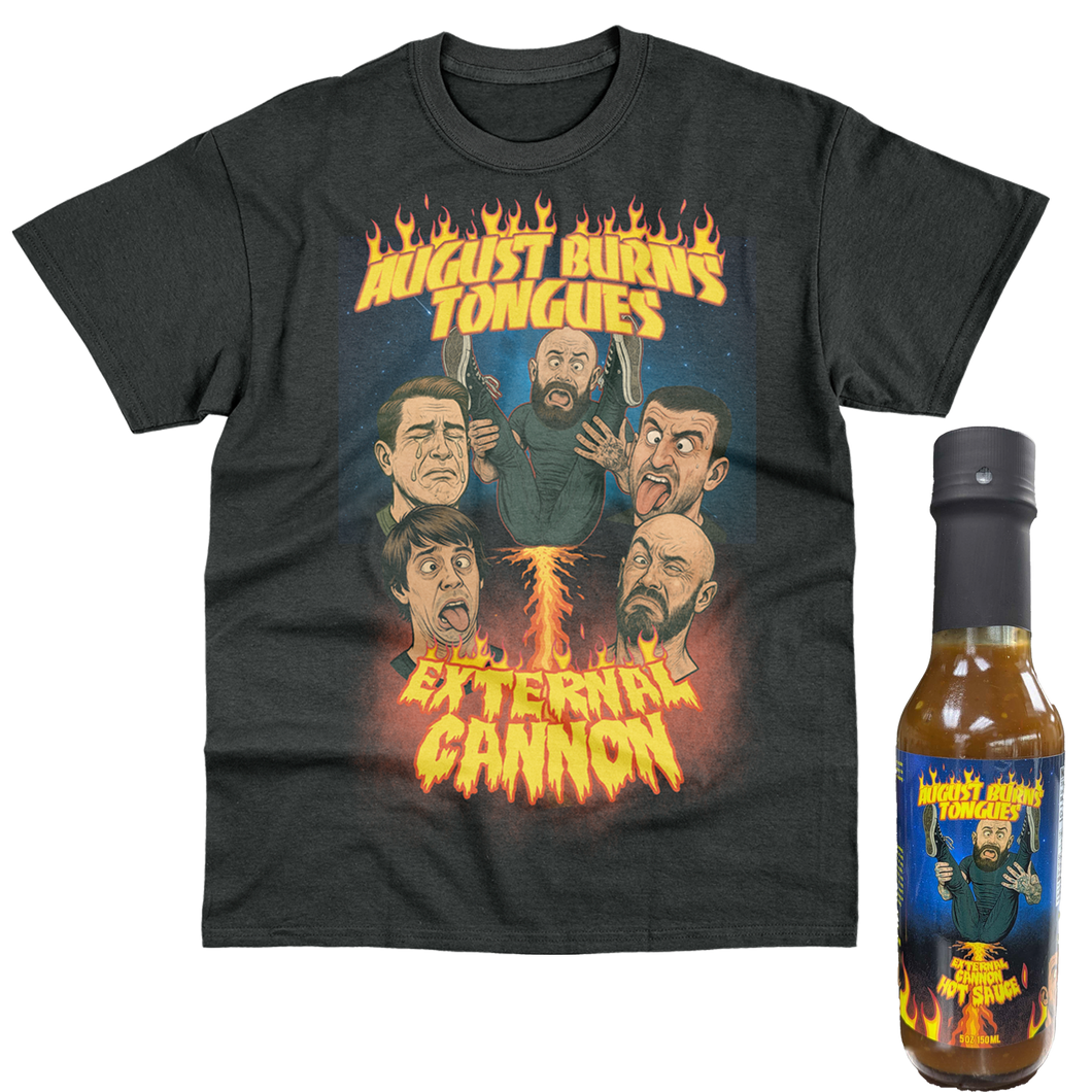 External Cannon Hot Sauce + T-Shirt Bundle