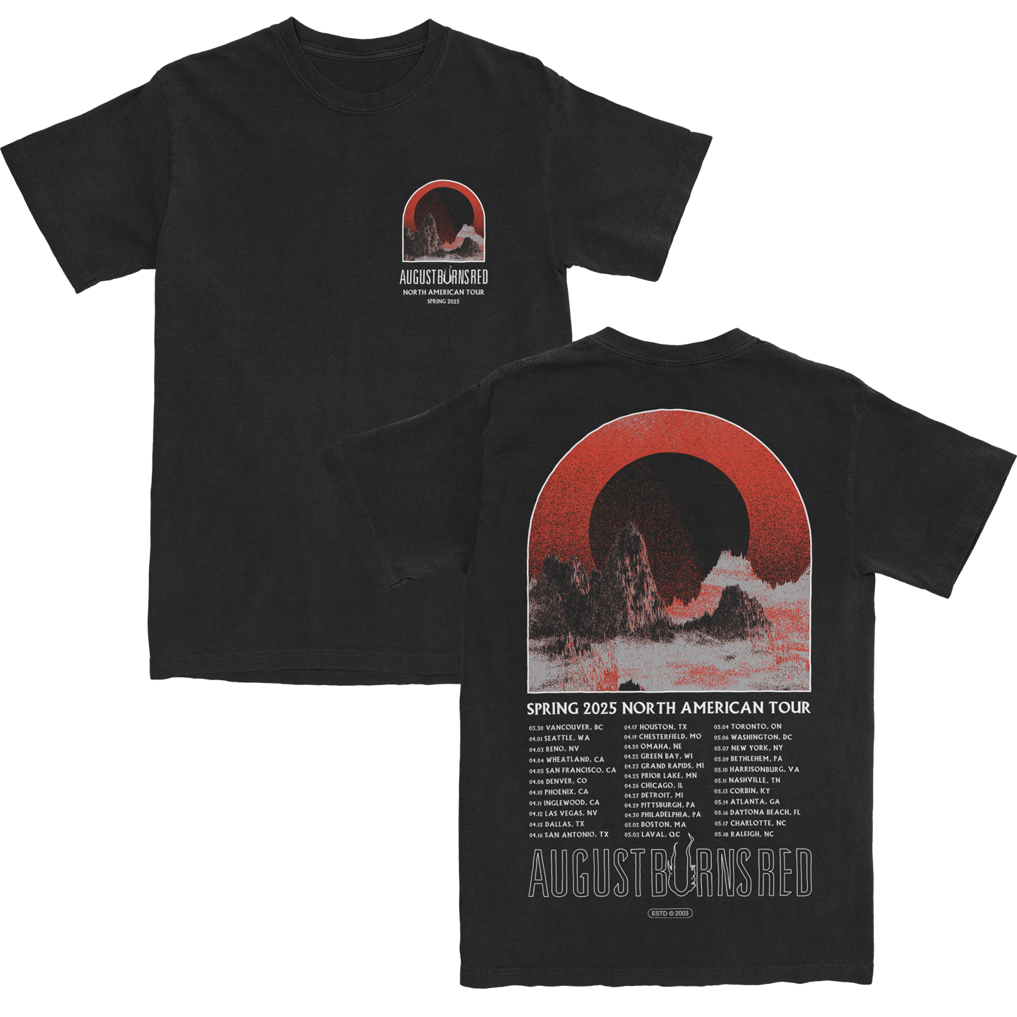 Mountains Tour T-Shirt – August Burns Red Official Store