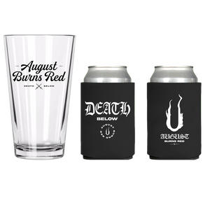 Death Below Pint Glass and Koozie Combo