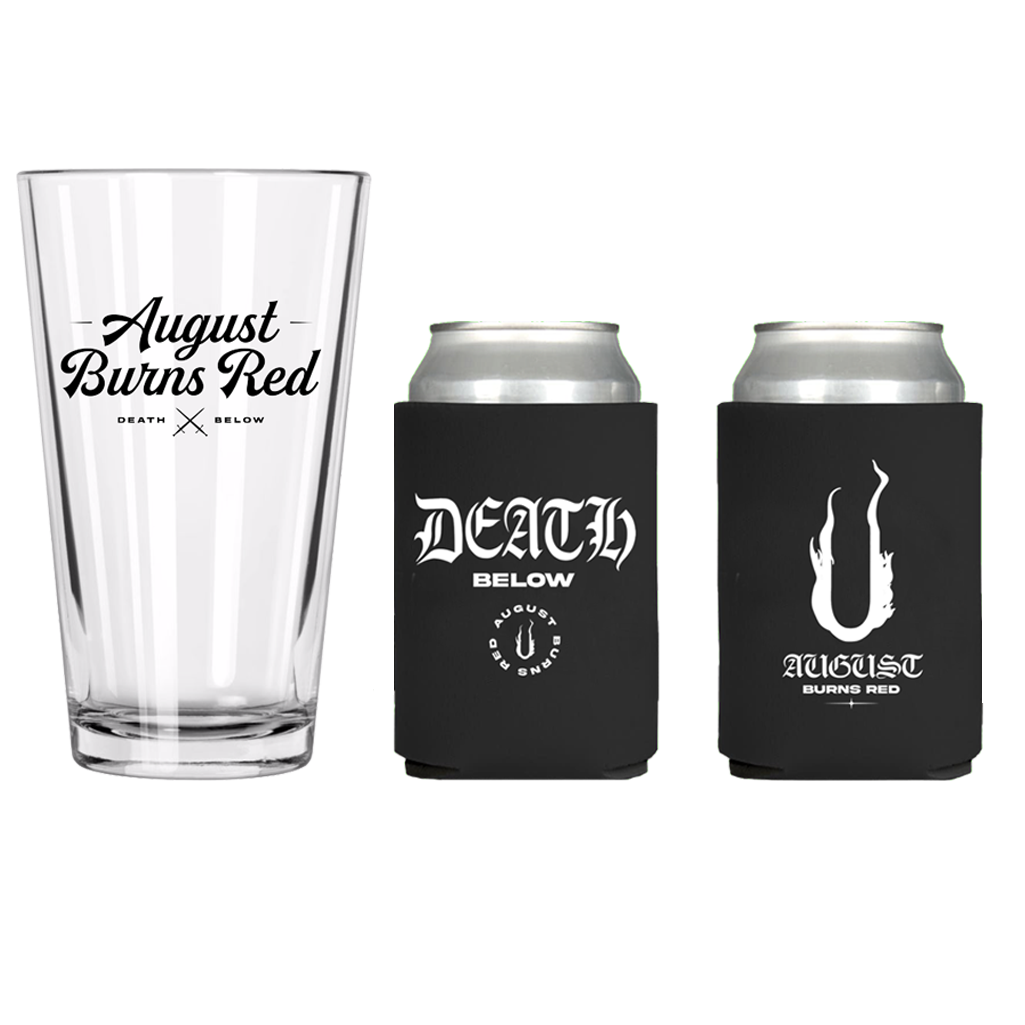 Death Below Pint Glass and Koozie Combo